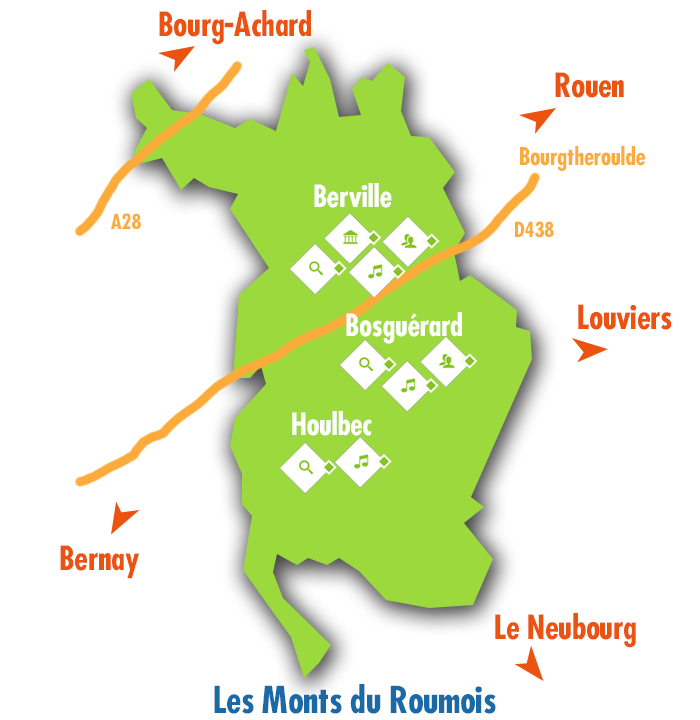 Carte commune les Monts du Roumois